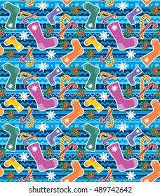 Christmas seamless background.