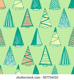 Christmas seamless background.