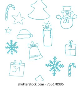 Christmas seamless background