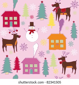 Christmas seamless background