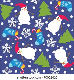 Christmas seamless background