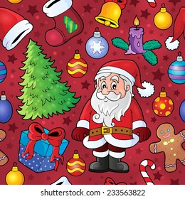 Christmas seamless background 7 - eps10 vector illustration.