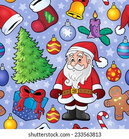 Christmas seamless background 9 - eps10 vector illustration.
