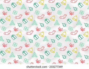Christmas seamless background  element for design,  illustration