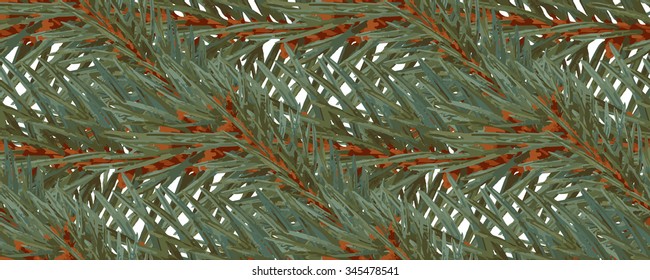 Christmas seamless background from fir tree branches.