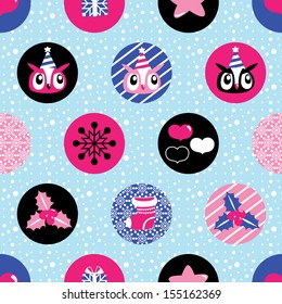 Christmas Seamless background. Holiday pattern for your design