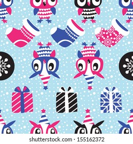 Christmas Seamless background. Holiday pattern for your design