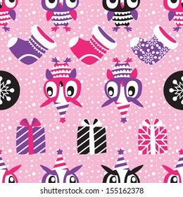 Christmas Seamless background. Holiday pattern for your design