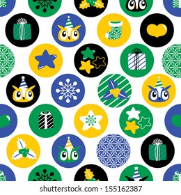 Christmas Seamless background. Holiday pattern for your design