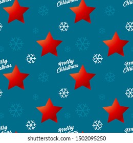 Christmas, seamless background. Packaging, textiles. Snowflakes and candles. Vector  