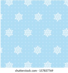 Christmas seamless background from snowflakes