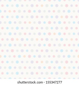 Christmas seamless background with snowflakes. Vector illustration.