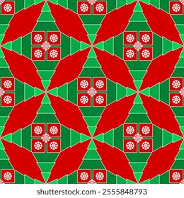 christmas seamless background. tree pattern for decoration. vector illustration
