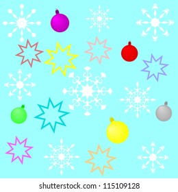Christmas seamless background. Vector illustration