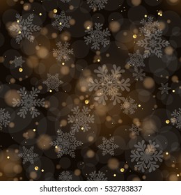 Christmas seamless background, vector illustration