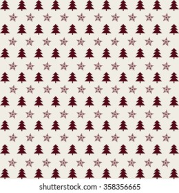 Christmas seamless background.  Seamless vector New Year background