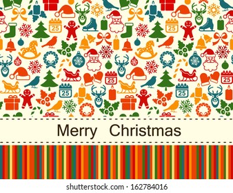 Christmas Seamless backgrounds with place for text