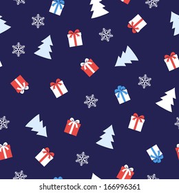 christmas seamless background/vector illustration