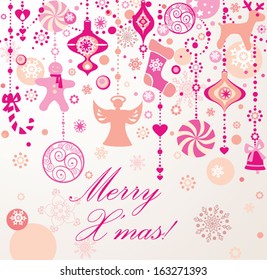 Christmas seamless border