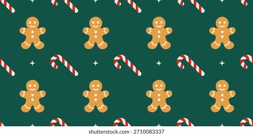 Natal padrão de desenho animado sem emenda para papel de parede ou elemento de design.