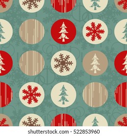 Christmas seamless colorful patchwork. Christmas pattern great choice for wrapping paper pattern or greeting card.