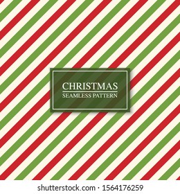 Christmas seamless colorful pattern. Bright xmas retro background. Endless diagonal striped texture. Can be used as wrapping paper, covers, wallpaper and etc.
