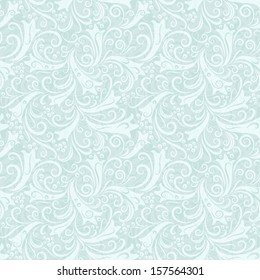 Christmas seamless ice background with translucent vintage pattern (vector EPS 10)