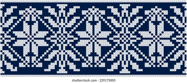 Christmas seamless knitted background