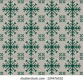 Christmas seamless knitted background. EPS 10 vector illustration.
