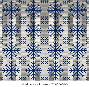 Christmas seamless knitted background. EPS 10 vector illustration.