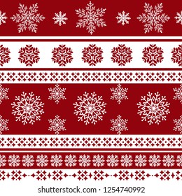 Christmas seamless ornamental pattern 