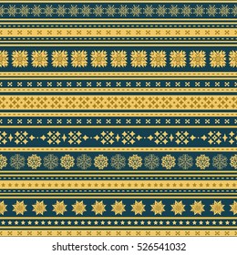 Christmas seamless ornamental pattern 