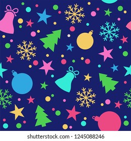 Christmas seamless patern - colored 