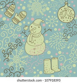 Christmas seamless pattern