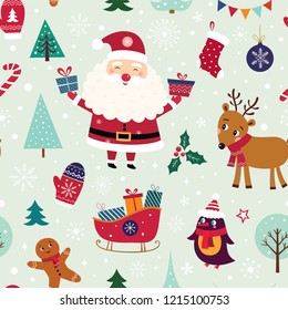 Christmas seamless pattern