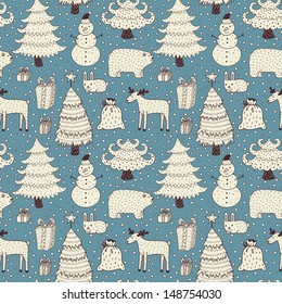 Christmas seamless pattern