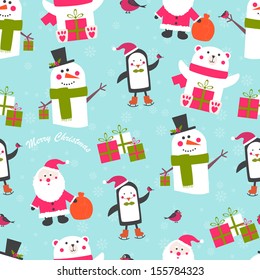 Christmas  seamless pattern