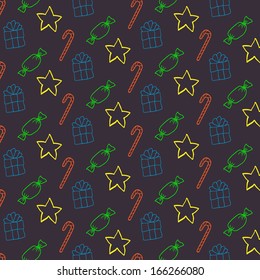 Christmas seamless pattern.