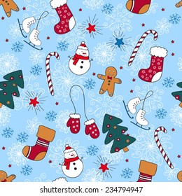Christmas seamless pattern
