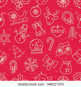Christmas seamless pattern