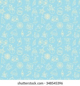 Christmas seamless pattern