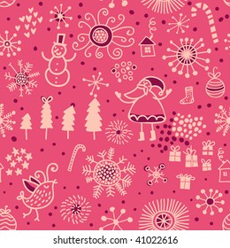 Christmas seamless pattern