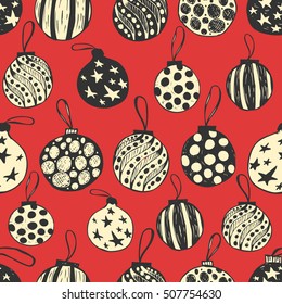 Christmas seamless pattern.