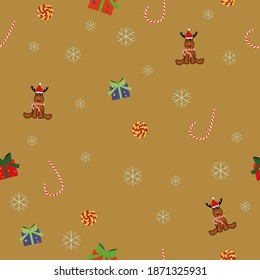 christmas seamless pattern and background