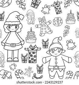 christmas seamless pattern background design for wallpaper,fabric