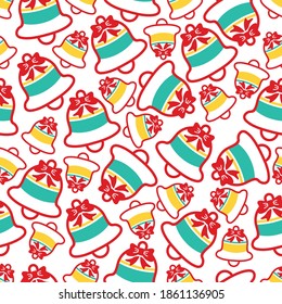 Christmas seamless pattern background for fabric, paper, etc.