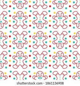 Christmas seamless pattern background for fabric, paper, etc.