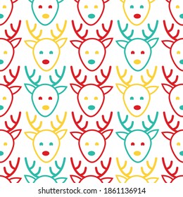 Christmas seamless pattern background for fabric, paper, etc.