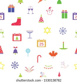 christmas seamless pattern background icon.