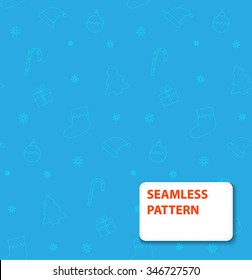 Christmas Seamless Pattern Background. Simple and Minimalistic Style.